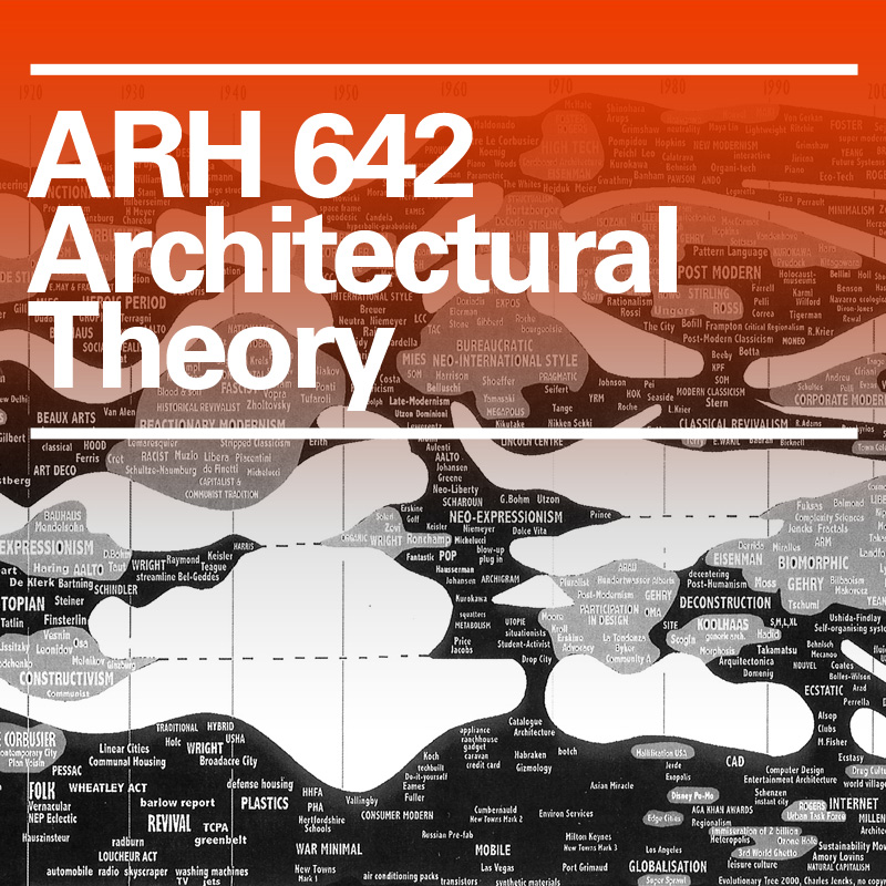 ARH 642 Architectural Theory - ArtU School of Architecture