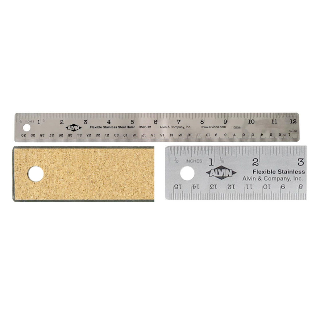 Alvin 36 Flexible Stainless Steel Ruler